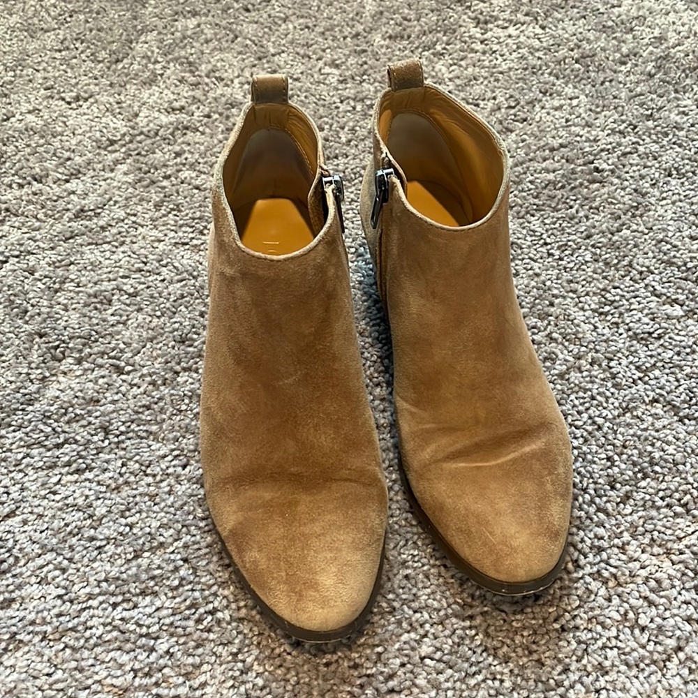 Suede Low Rise Booties